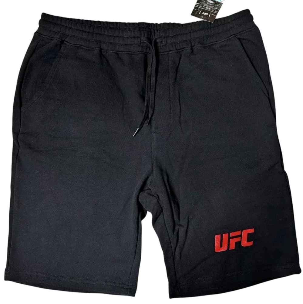 NWT UFC Logo Sweat Shorts Men’s Elastic Waistband